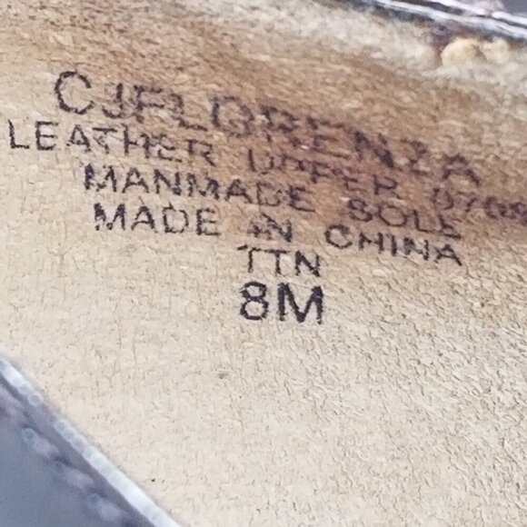 Circa Joan and David Brown Heels Pumps Academia Office Career Tassel Leather 8M - Picture 10 of 15